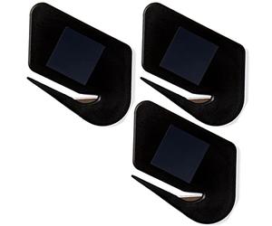 Lot de 3 enveloppes magnétiques pour ouvre-lettres, coupe-enveloppes, lame d'ouvre-courrier avec aimant, ouvre-lettre pour femme, coupe-enveloppe (noir)