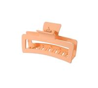 Lot de 3 épingles à cheveux élégantes et tendance - Grande taille - 8 cm - Fleur de plumeria - 13 cm - Carré - Accessoires pour cheveux pour femme (orange clair)