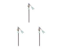 Lot de 3 épingles à cheveux faites à la main de style chinois pour kimono Hanfu Cheongsam Cadeau C