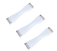 Lot de 3 éplucheurs blanc en inox 2 en 1 Astuceo