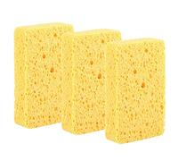 Lot De 3 Éponge À Récurer en Cellulose Robuste, 11x7x3CM Multi-Usage Éponge À Vaisselle Double Face pour Cuisine Outil De Lavage D'Éponge De Cuisine Eponge Vaisselle pour Le Nettoyage À Domicile