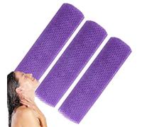 Lot de 3 éponges africaines en filet pour la douche - Filet de douche africain - de toilette - Éponges de bain élastiques - Pour un usage quotidien