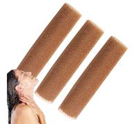 Lot de 3 éponges africaines en filet pour la douche | Filet de douche en filet africaine | Lot de 3 éponges de bain pour enlever la peau morte pour homme et femme
