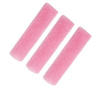 Lot de 3 éponges africaines en maille filet pour la douche, filet de douche, de toilette, pour enlever la peau morte, pour homme et femme