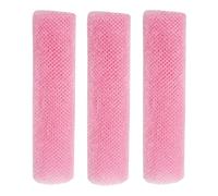 Lot de 3 éponges de bain africaines en maille filet pour la douche - Pour homme et femme