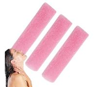 Lot de 3 éponges de bain africaines en maille filet pour la douche - Pour homme et femme