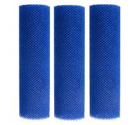 Lot de 3 éponges de bain africaines longues en maille de nylon - Pour homme et femme