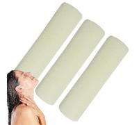 Lot de 3 éponges de bain africaines longues en maille filet | Filet de douche en maille filet africaine | Lot de 3 éponges de bain élastiques pour un usage quotidien, pour le bain des femmes et des