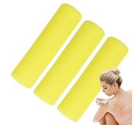 Lot de 3 éponges de bain africaines longues en maille filet | Net Scrubber Nylon Mesh - Serviette de bain - Pour homme et femme