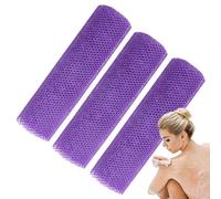 Lot de 3 éponges de bain africaines pour dos - En maille africaine - Pour bain et bain - Pour homme et femme