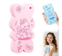 Lot de 3 éponges de bain exfoliantes magiques pour le corps, éponges de bain exfoliantes super douces pour la douche, les femmes et les hommes, pour enlever les peaux mortes pour adultes et enfants