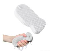 Lot de 3 éponges de bain exfoliantes magiques super douces pour la douche, exfolie les peaux mortes pour le corps, peau radieuse pour la famille (blanc)