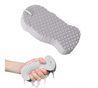Lot de 3 éponges de bain exfoliantes magiques super douces pour la douche, exfolie les peaux mortes pour le corps, peau radieuse pour la famille (gris)