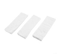 Lot de 3 éponges en fibre de céramique pour cheminée au bioéthanol, 30 x 10 x 3 cm, laine de coton haute température, augmente le temps de combustion et la stabilité de la flamme, blanc, lot de 3 (30