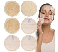 Lot de 3 éponges exfoliantes pour le visage - Pour le nettoyage du visage et le démaquillant - Pour le bain, le spa et la douche