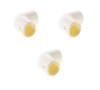 Lot de 3 équerres IRL Ø16mm - Blanc - Zenitech