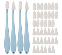 Lot de 3 Estompeurs de Dessin, Estompe - papier, Éponges Effaçables, 2 Types de Têtes, 40 Lingettes de Rechange, Tortillons Dédiés pour Mettre en Évidence, Ombrer, Détailler et Corriger les Dessins