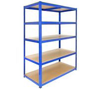 Lot de 3 étagères de garage extra larges 120 cm de large x 60 cm de profondeur x 180 cm de haut T-RAX + maillet en caoutchouc gratuit