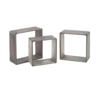 Lot de 3 étagères modulaires en Bois Gris