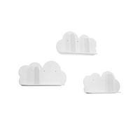 Lot de 3 étagères murales blanches nuage pour chambre enfant