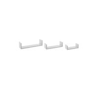 - Lot de 3 Etagères Murales "Bord" 42cm Blanc