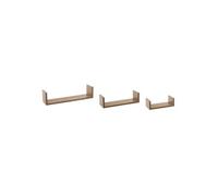 5five Lot de 3 étagères murales Fixy effet bois naturel en MDF bois clair