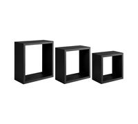 ÉTAGÈRES CUBIQUES MURALES LOT DE 3 CUBES MODULAIRES À CHOIX MOD. INCUBO SLIM