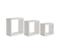 ÉTAGÈRES CUBIQUES MURALES LOT DE 3 CUBES MODULAIRES À CHOIX MOD. INCUBO SLIM