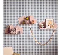 Lot de 3 étagères murales nuage pour chambre enfant rose TU