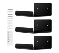 Lot de 3 étagères murales suspendues en acrylique - Étagère d'exposition transparente, étagère organisateur durable | Étagère minimaliste pour locataires Designer étudiants maison bureau salle de bain