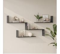 Lot de 3 étagères murales Vepinshul anthracite