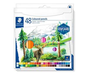 Lot de 3 etuis carton de 48 crayons de couleur staedtler 146c design journey coloris assortis