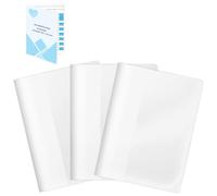 Lot de 3 étuis de protection pour passeport de vaccination - 150 x 212 mm - DIN A6 - Double étui pliable - Étanche - Pour carte de pression artérielle, passeport, carnet de vaccination, passeport