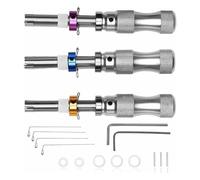 Lot de 3 étuis de rangement hexagonaux polyvalents pour mécaniciens et amateurs d'artisanat en acier inoxydable traité thermiquement