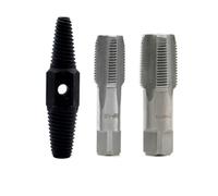 Lot de 3 extracteurs de vis de 1,27 cm et 1,9 cm pour réparation de tuyau d'eau, taraud, kit d'outils d'extraction de robinet, ruban de réparation de tuyau d'eau