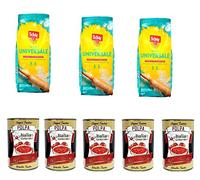 Wasa Original Lot de 3 crackers avec 100 % farine de seigle, tranches croustillantes avec farine de seigle entier, riches en fibres, 275 g + boîte italienne Gourmet Polpa di Pomodoro 400 g