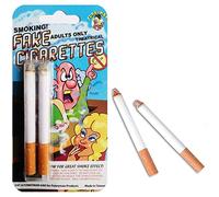 Lot de 3 fausses cigarettes (adultes uniquement).