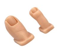 Lot de 3 faux orteils artificiels texturés pour la création d'art multi-styles et le renforcement des compétences (116) Faux orteils réalistes pour l'entraînement des ongles professionnels