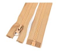 Lot de 3 fermetures éclair en résine à verrouillage automatique, 5#, 40 cm à 120 cm, pour veste, vêtement, couture, sac, manteau, accessoires,Couleur 1,50 cm
