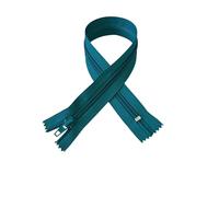 Lot de 3 fermetures éclair fermées n.5, dimensions au choix (30,40,50,60,70 et 80 cm), fermetures éclair en nylon pour costume de flamande, sévillanes, robes, fermetures éclair à coudre (turquoise