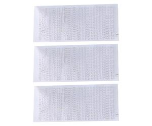 Lot de 3 feuilles d'autocollants de l'alphabet pour scrapbooking, journal, étiquette décorative pour fête