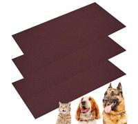 Lot de 3 Feuilles de abrasif Auto-adhésif pour griffer Les Chats, Remplacement pour manucure | Ongles de 50,8 x 25,4 cm pour Chiens, Planche à gratter, Soin