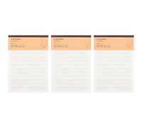 Lot de 3 feuilles de papier à lettre pour les devoirs et les devoirs - Facile à écrire - Pour l'école, les devoirs, l'écriture manuscrite