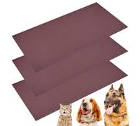 Lot de 3 feuilles de papier abrasif pour animaux de compagnie, papier abrasif pour chats, autocollants remplaçables pour meulage de chiens | Pour ongles de 20 x 10