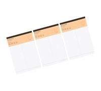 Lot de 3 feuilles de papier d'exercice pour les devoirs et les devoirs quotidiens pour prendre des notes quotidiennes, écrire, écrire des lettres pour l'amélioration