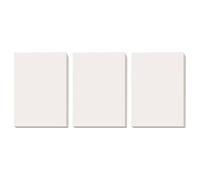 Lot de 3 feuilles de papier graphique - Filet de bloc-notes - Coussin de calcul doublé pour les élèves - Calcul graphique vide - Carré pour page d'accueil