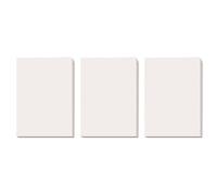 Lot de 3 feuilles de papier graphique - Filet de bloc-notes - Coussin de calcul doublé pour les élèves - Calcul graphique vide - Carré pour page d'accueil