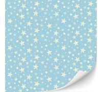 Lot de 3 feuilles de papier peint autocollant pour maison de poupée à l'échelle 1:12 (étoiles 1)