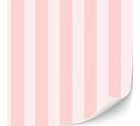 Lot de 3 feuilles de papier peint autocollant pour maison de poupée - Échelle 1:12 - Papier peint ancien - Papier peint victorien (rayures rose)