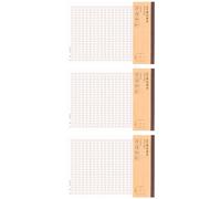 Lot de 3 feuilles de papier pour devoirs mathématiques et lettres pour étudiants, école, bureau, écriture manuscrite, fournitures scolaires pour étudiants